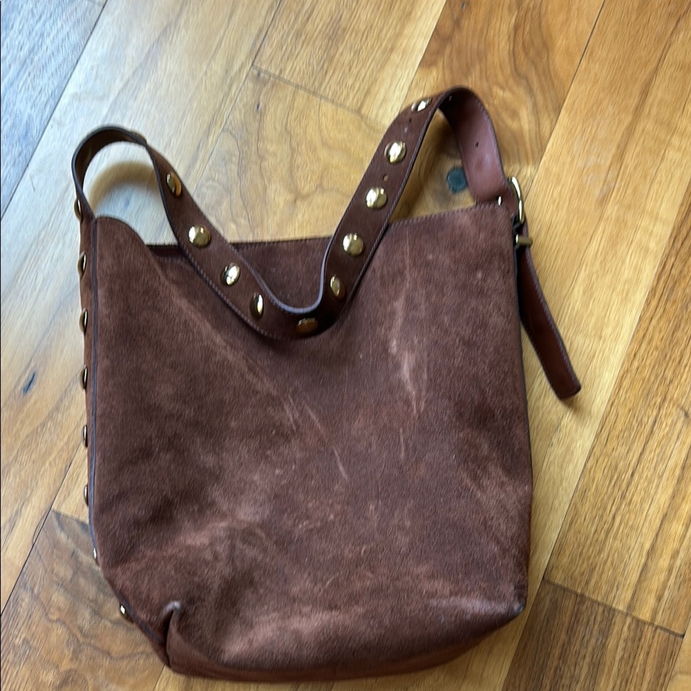 Madewell Brown Suede Shoulder Bag